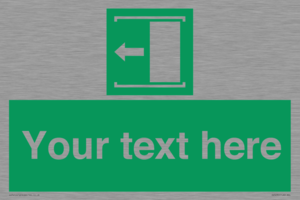 Custom Slide to Open Sign